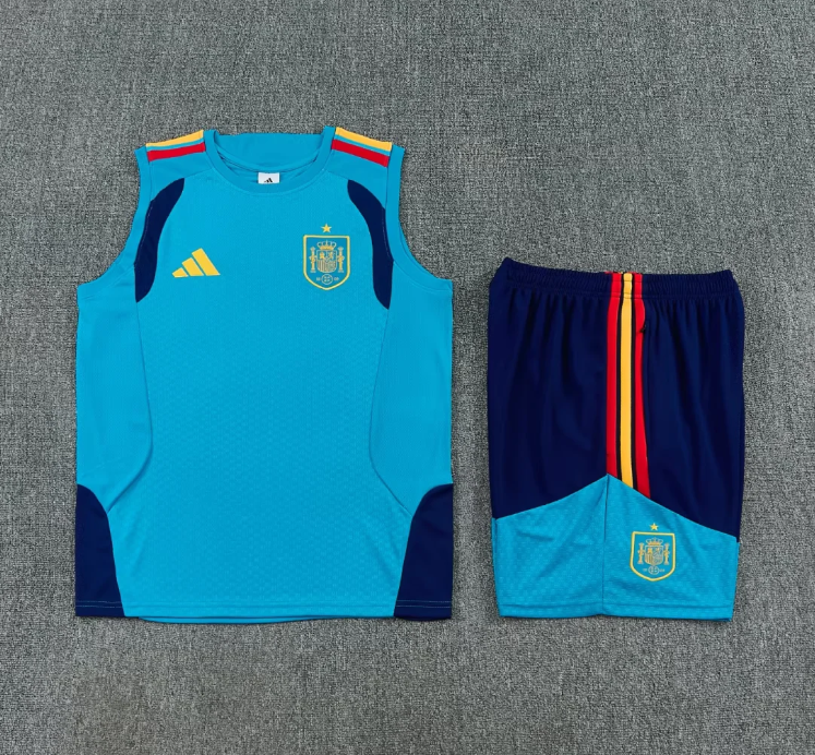 España Conjunto Entrenamiento 2026 Azul Sin Mangas