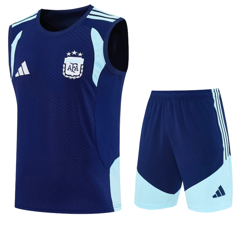 Argentina Conjunto Entrenamiento 2026 Azul Oscuro Sin Mangas