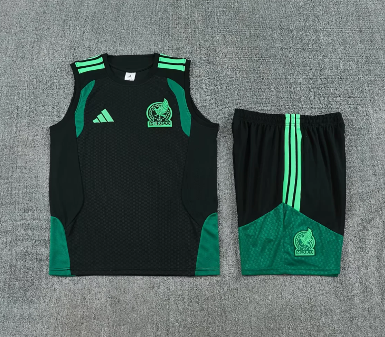 Mexico Conjunto Entrenamiento 2026 Negro Sin Mangas