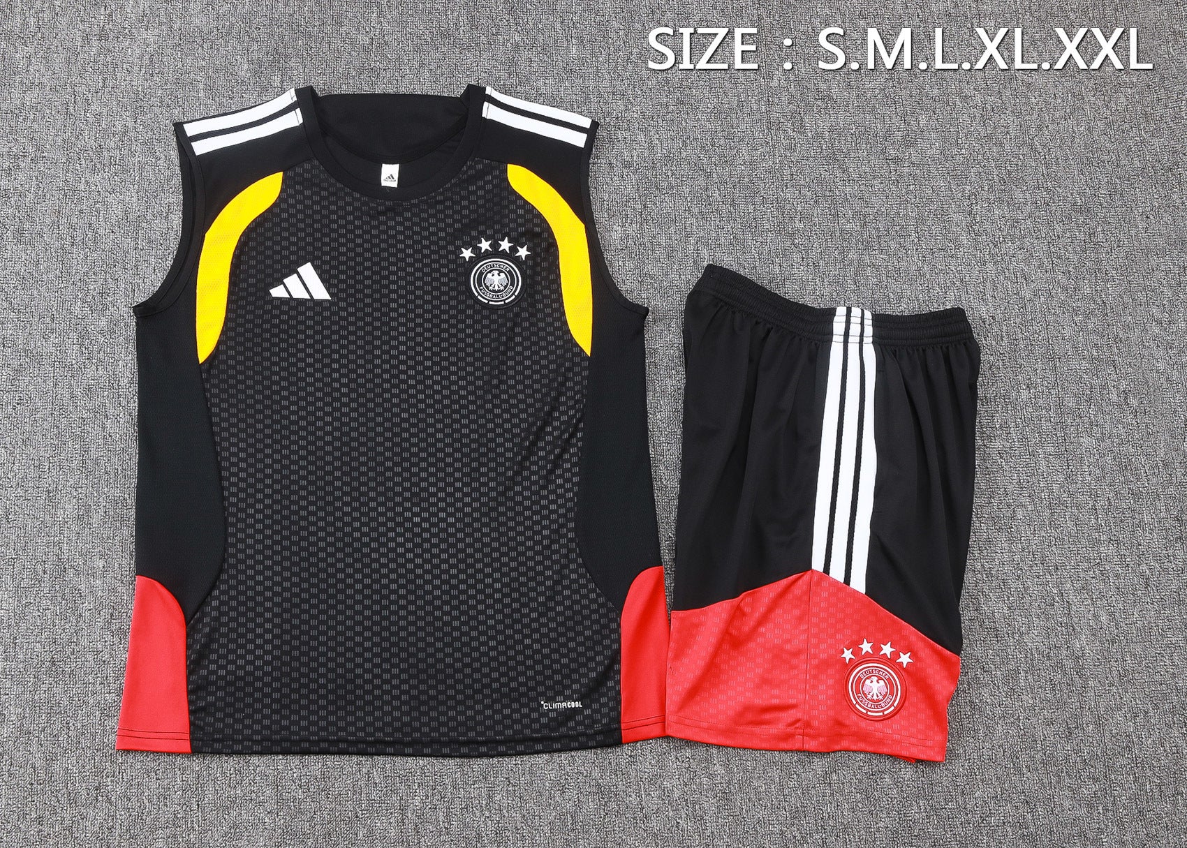 Alemania Conjunto Entrenamiento 2026 Negro Sin Mangas