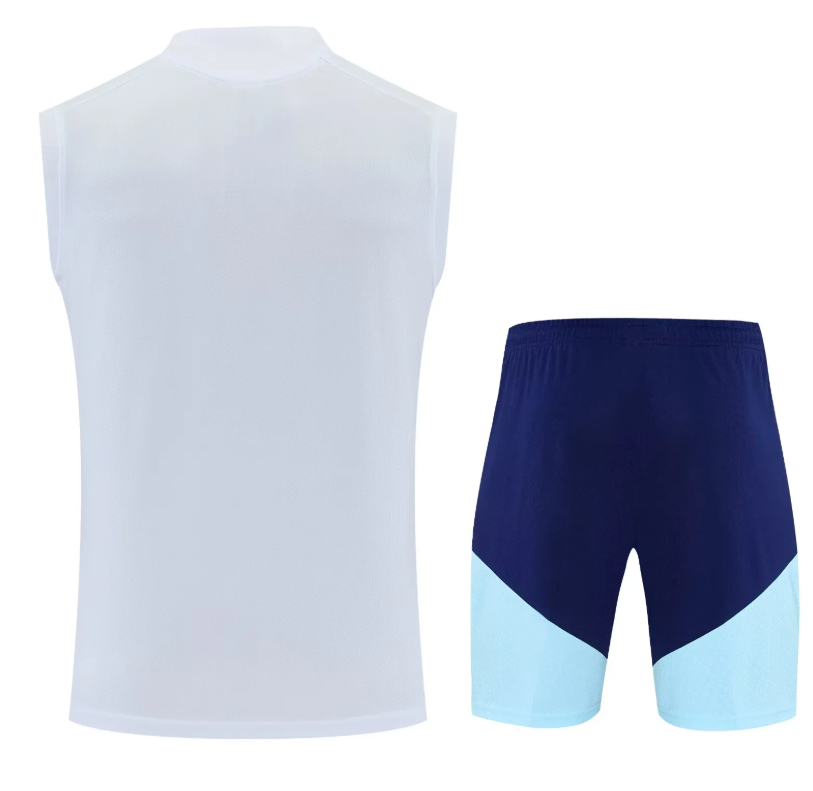 Argentina Conjunto Entrenamiento 2026 Blanco Sin Mangas