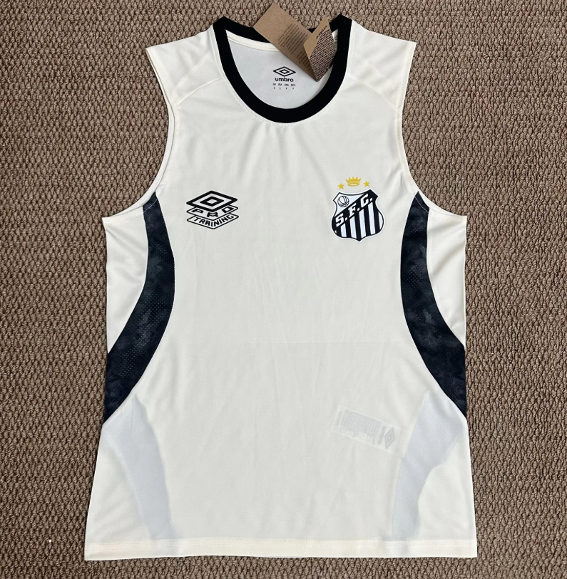 Santos Entrenamiento 2026 Blanco Sin Mangas
