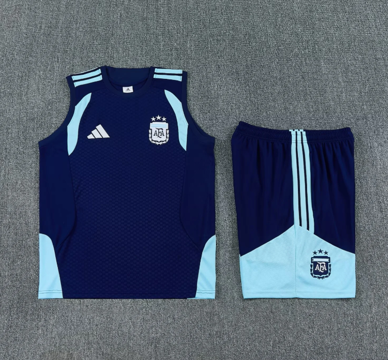 Argentina Conjunto Entrenamiento 2026 Azul Oscuro Sin Mangas