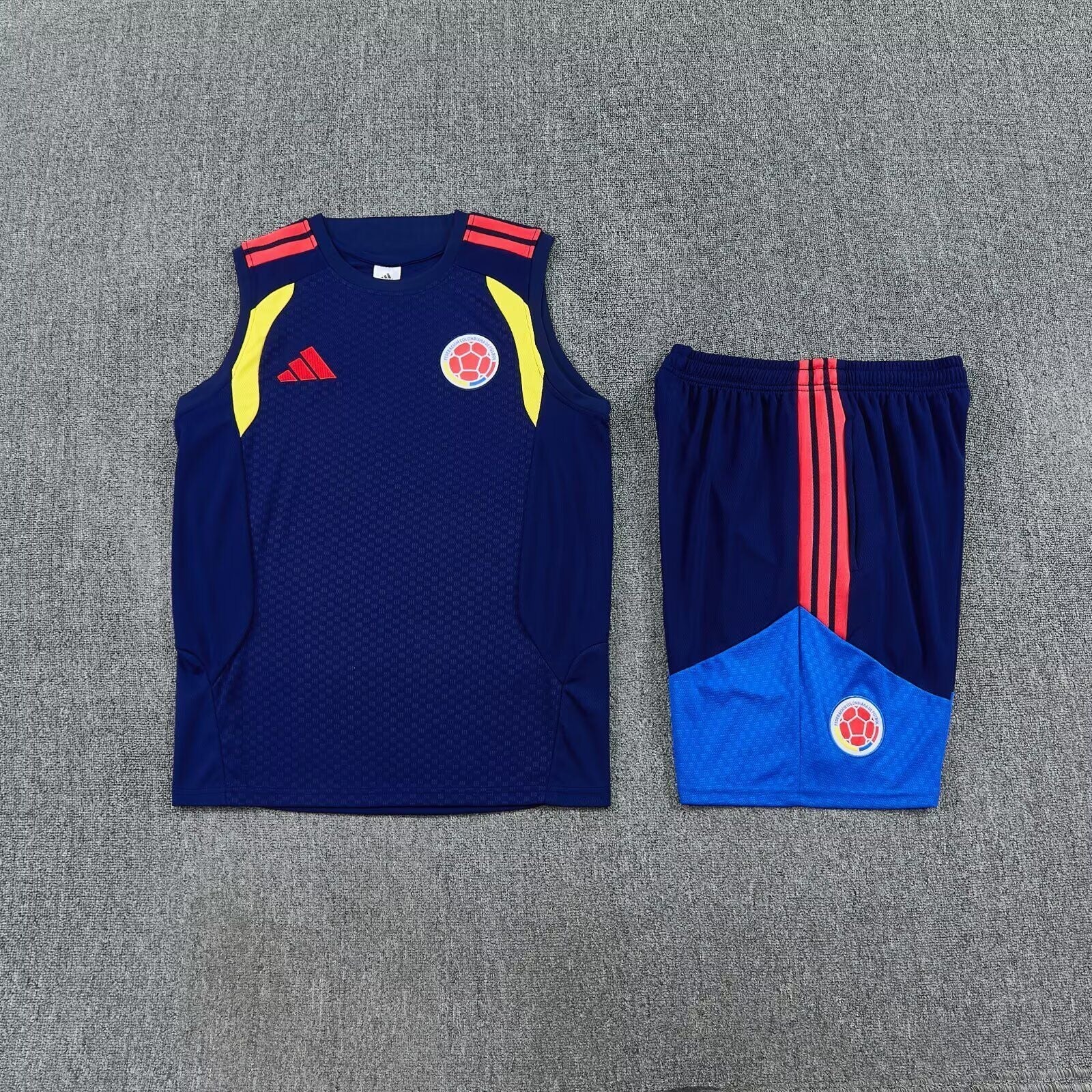 Colombia Conjunto Entrenamiento 2026 Azul Sin Mangas